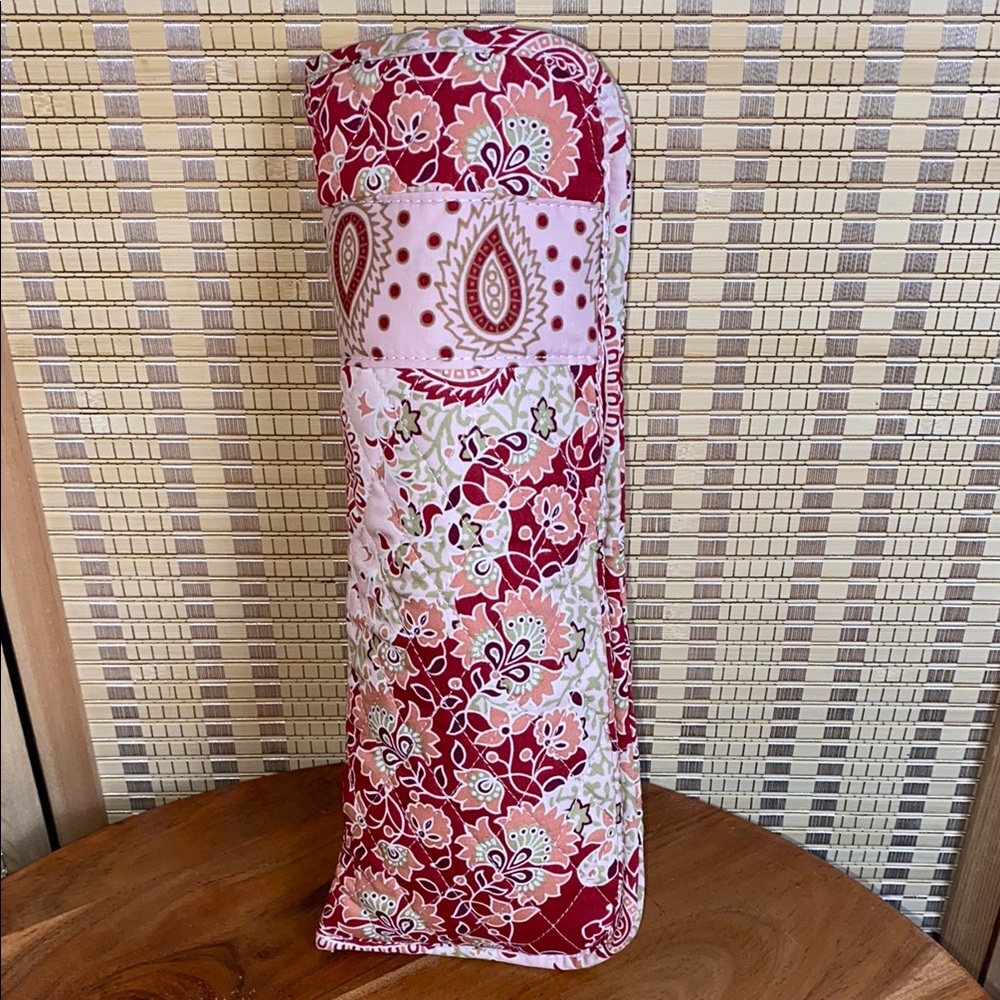 Lemon Hill Flat Iron Case Pink Paisley Thermal Lined